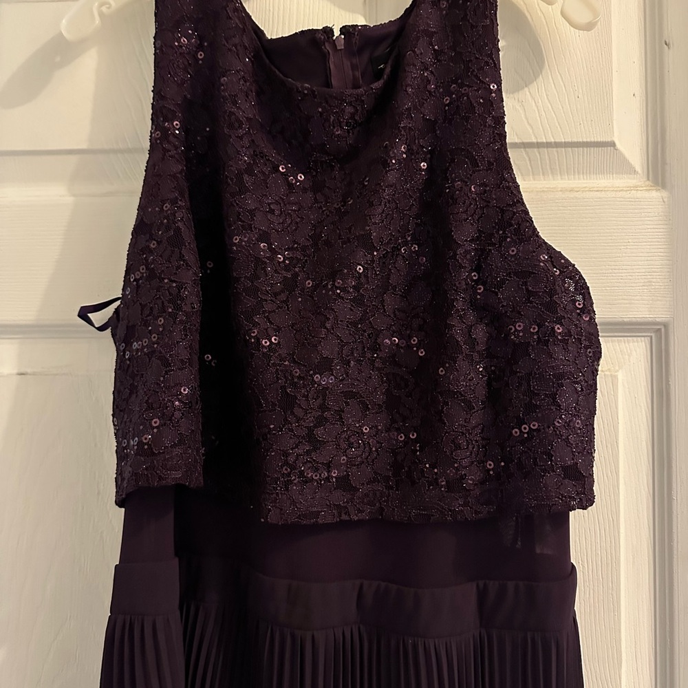 City Triangles Deep Purple Sequin Dress
